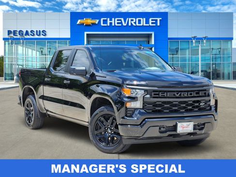 Used 2024 Chevrolet Silverado 1500 Custom w/ LPO, Dark Essentials Package RWD image 1