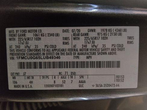 Used 2020 Ford Escape SE FWD image 33