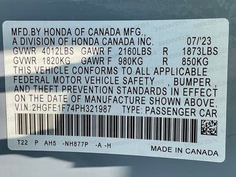Used 2023 Honda Civic EX image 25
