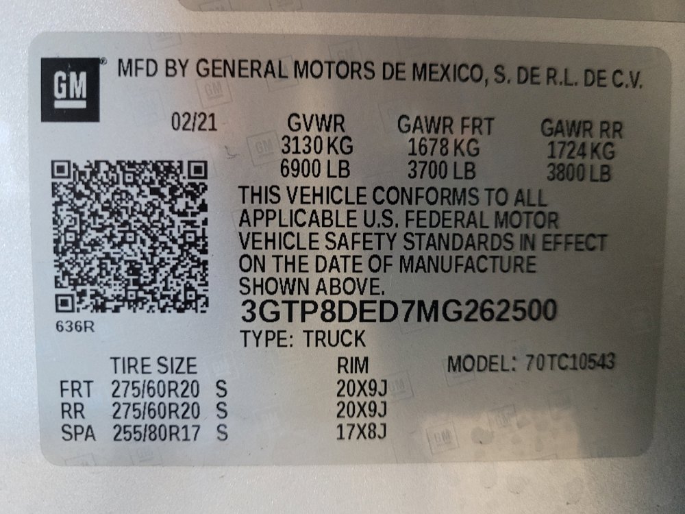 Used 2021 GMC Sierra 1500 SLT w/ SLT Premium Plus Package RWD image 33