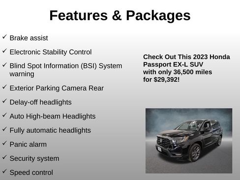Certified 2023 Honda Passport EX-L image 20