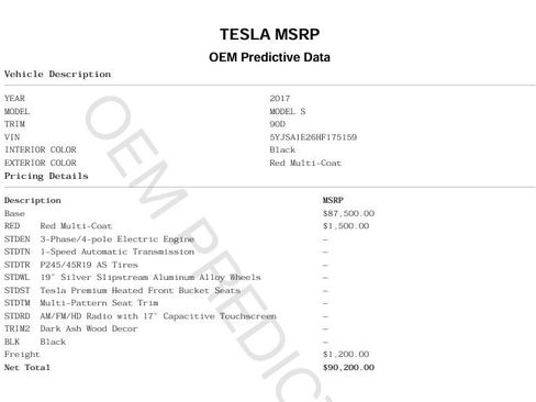 Used 2017 Tesla Model S 75D AWD/4WD image 6