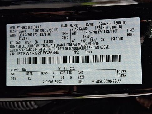 Used 2023 Ford F150 Raptor AWD/4WD image 28