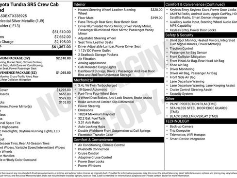 Used 2026 Toyota Tundra SR5 w/ SR5 Premium Package AWD/4WD image 3