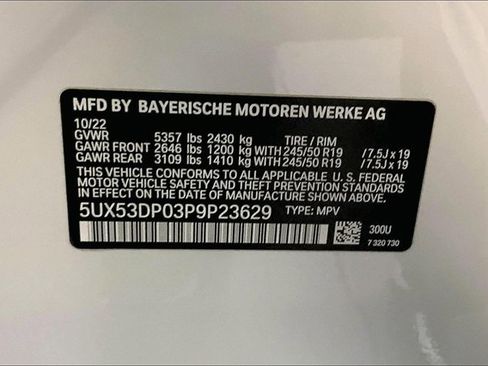 Certified 2023 BMW X3 xDrive30i w/ M Sport Package image 31