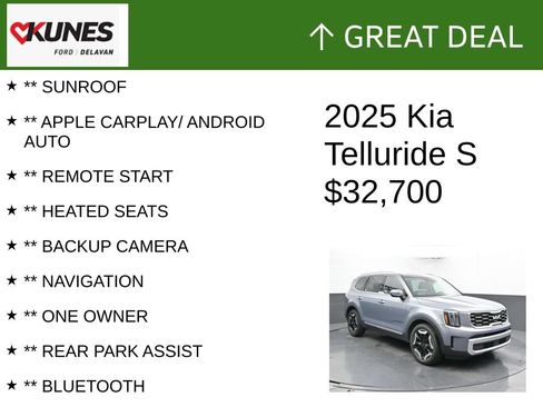 Used 2025 Kia Telluride S AWD/4WD image 2