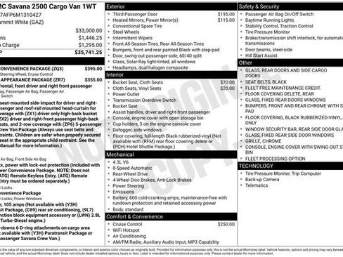 Used 2021 GMC Savana 2500 w/ Driver Convenience Package RWD image 11
