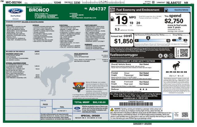 Used 2022 Ford Bronco Outer Banks AWD/4WD image 2
