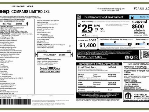 Used 2022 Jeep Compass Limited image 2