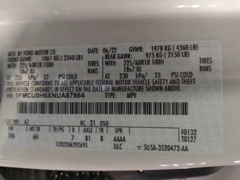 Used 2022 Ford Escape SEL w/ Technology Package FWD image 33