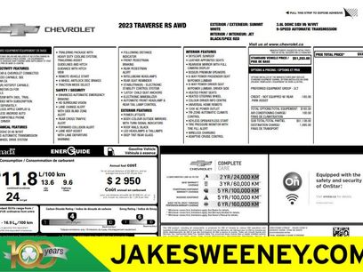 Certified 2023 Chevrolet Traverse RS