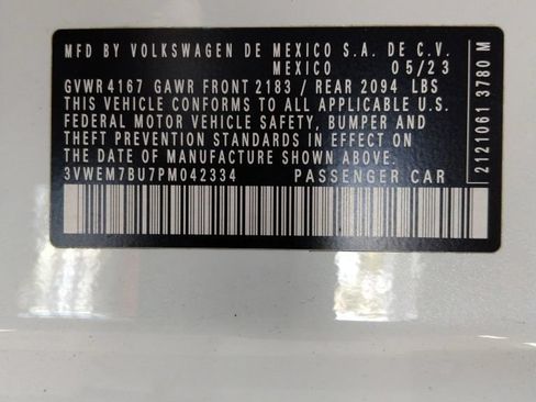 Certified 2023 Volkswagen Jetta SE FWD image 20