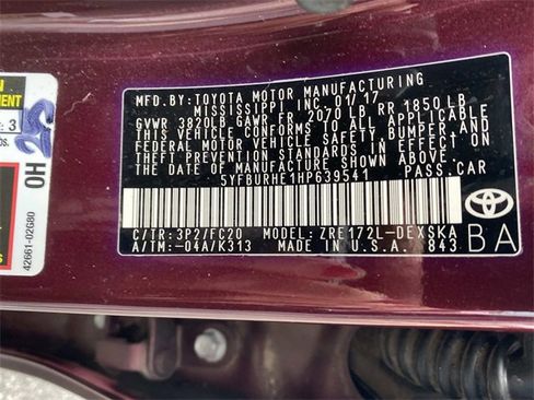 Used 2017 Toyota Corolla SE 50th Anniversary image 21