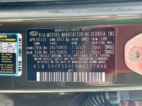 Used 2021 Kia Telluride SX w/ Nightfall Edition Package image 35