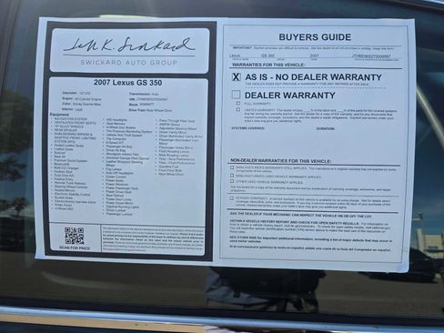 Used 2007 Lexus GS 350 image 18