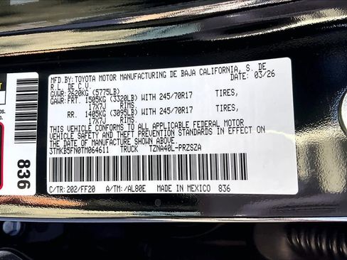New 2026 Toyota Tacoma SR5 RWD image 18