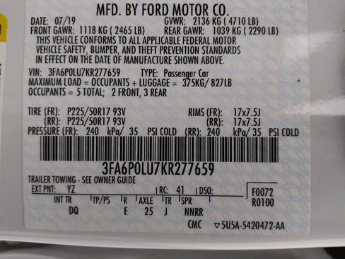 Used 2019 Ford Fusion SE FWD image 33