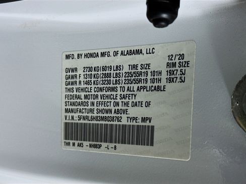 Certified 2021 Honda Odyssey Touring image 42