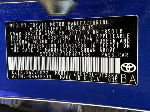 Used 2016 Toyota Corolla S w/ Driver Convenience Package FWD image 28