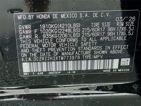 New 2026 Honda HR-V LX image 21