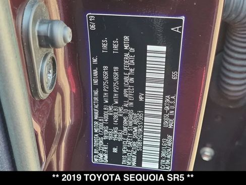Used 2019 Toyota Sequoia SR5 w/ Premium Package AWD/4WD image 30