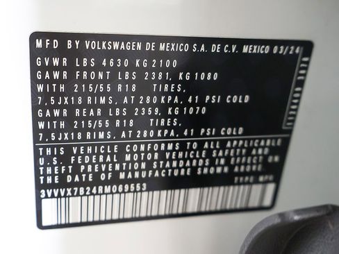 Used 2024 Volkswagen Taos SE w/ Panoramic Sunroof Package AWD/4WD image 54