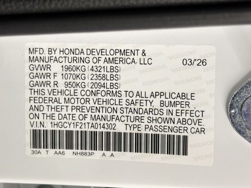 New 2026 Honda Accord LX image 19