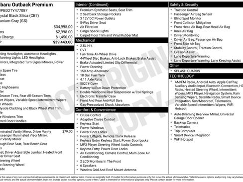 Used 2026 Subaru Outback Premium AWD/4WD image 5