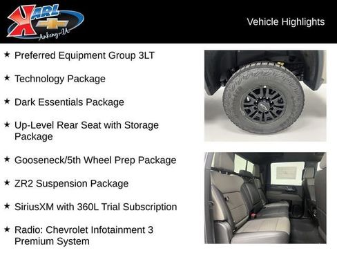 New 2026 Chevrolet Silverado 2500 ZR2 w/ LPO, Dark Essentials Package AWD/4WD image 3