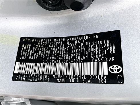 Certified 2020 Toyota Corolla LE FWD image 33