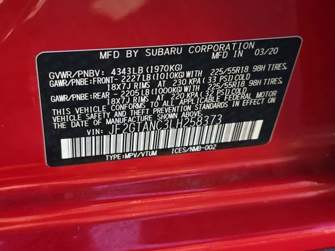 Used 2020 Subaru Crosstrek 2.0i Limited w/ Moonroof Package w/Navigation image 30