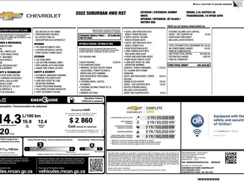 Used 2022 Chevrolet Suburban RST w/ Luxury Package AWD/4WD image 5