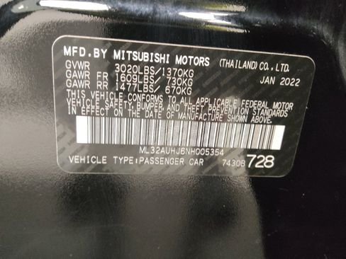 Used 2022 Mitsubishi Mirage ES FWD image 33