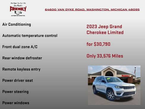 Used 2023 Jeep Grand Cherokee Limited AWD/4WD image 10