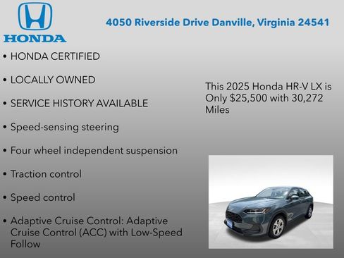 Used 2025 Honda HR-V LX image 7