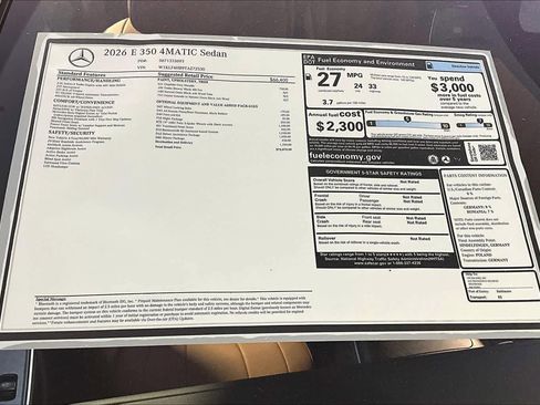 New 2026 Mercedes-Benz E 350 4MATIC Sedan image 18