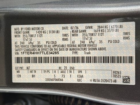 New 2026 Ford Ranger XLT w/ FX4 Off-Road Package AWD/4WD image 26