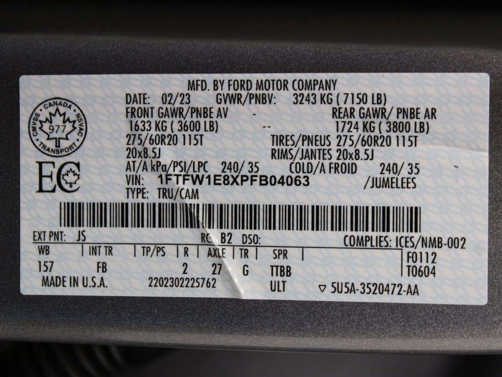 Used 2023 Ford F150 XLT w/ Equipment Group 302A High AWD/4WD image 80