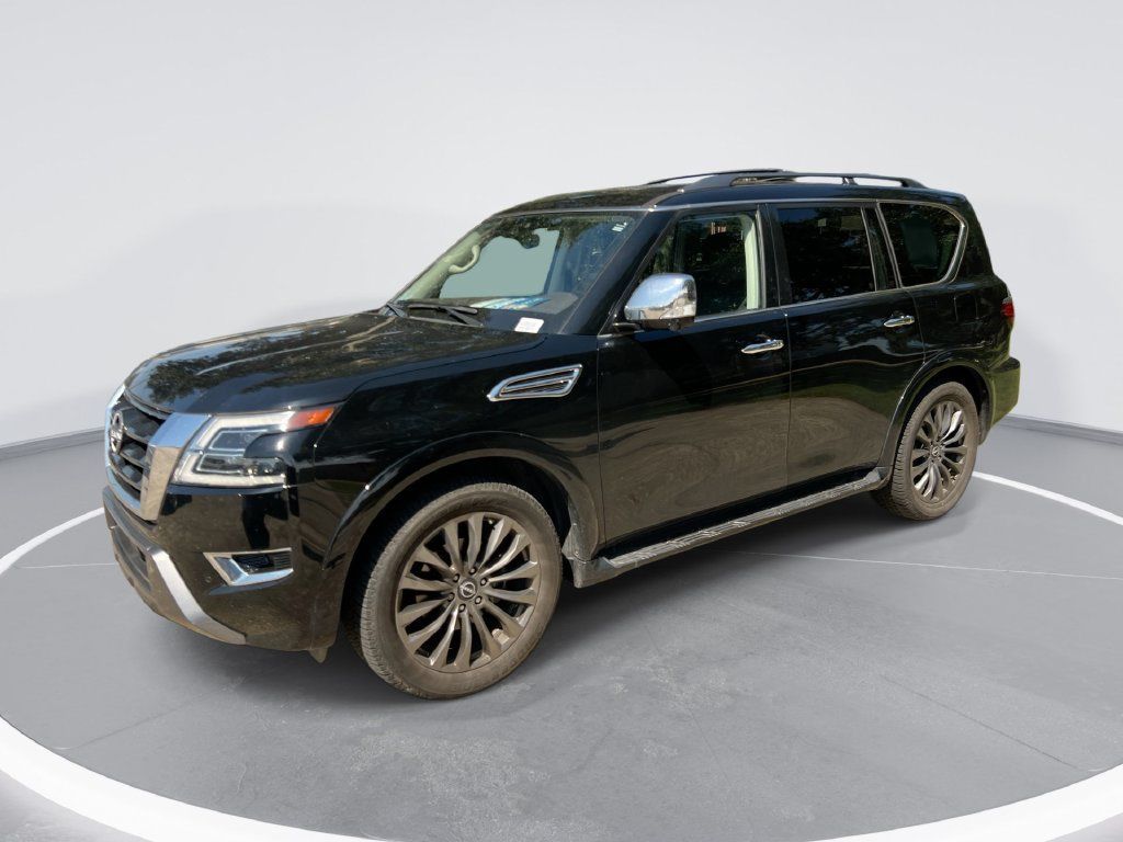Used 2023 Nissan Armada Platinum w/ Captain's Chairs Package RWD image 1