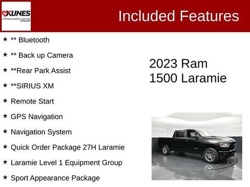Used 2023 RAM 1500 Laramie AWD/4WD image 3