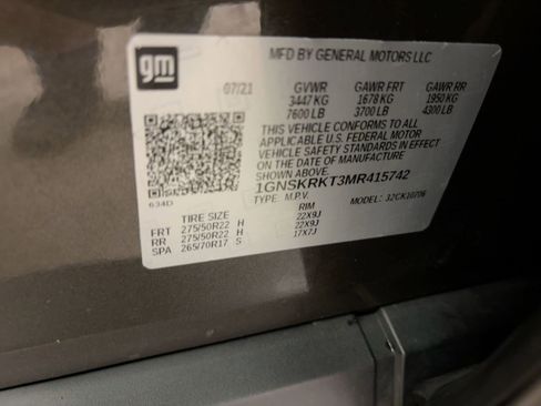 Used 2021 Chevrolet Tahoe RST w/ Rear Media and Nav Package image 20