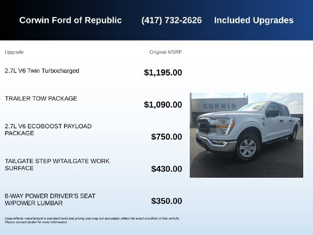 Used 2021 Ford F150 XLT w/ Trailer Tow Package AWD/4WD image 5