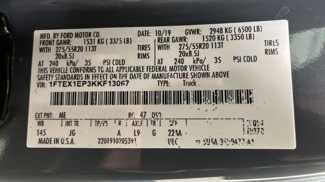 Used 2019 Ford F150 XL w/ Equipment Group 101A Mid AWD/4WD image 26