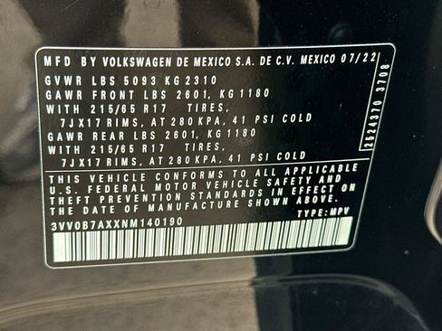 Used 2022 Volkswagen Tiguan S image 33