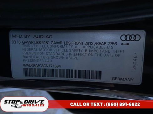 Used 2016 Audi A6 2.0T Premium Plus w/ Premium Plus Package image 19