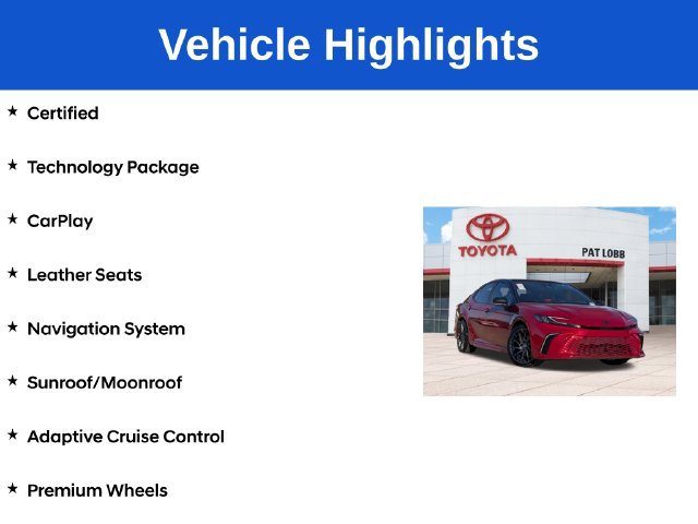 Certified 2025 Toyota Camry XSE FWD image 5