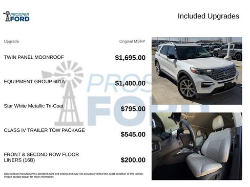 Used 2022 Ford Explorer Platinum w/ Equipment Group 601A image 3