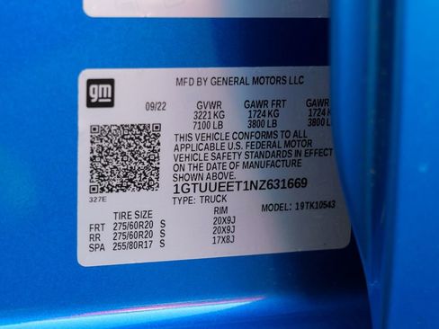 Used 2022 GMC Sierra 1500 AT4 w/ AT4 Preferred Package image 59