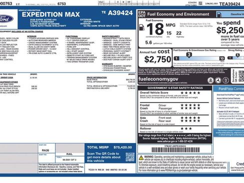 New 2026 Ford Expedition Max Active AWD/4WD image 3