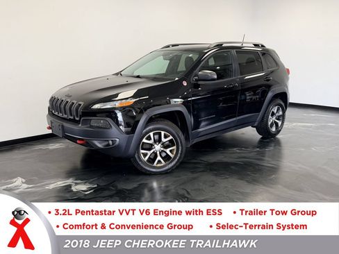Used 2018 Jeep Cherokee Trailhawk w/ Comfort & Convenience Group AWD/4WD image 1